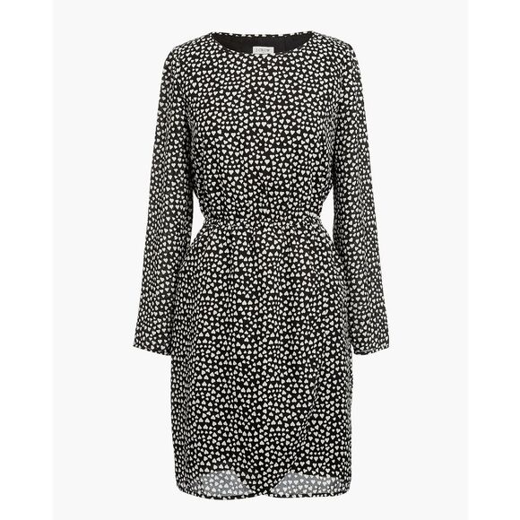 J. Crew Mercantile Heart Print Tulip Hem Dress Size 6   D - Picture 1 of 11